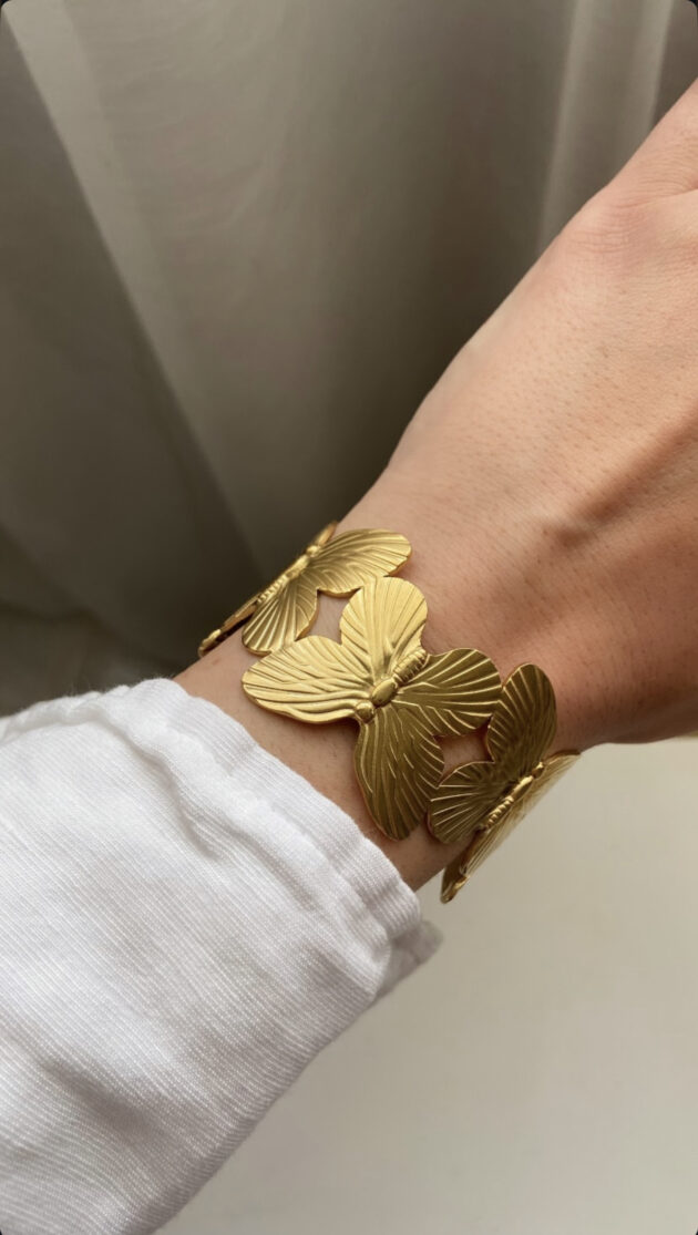 Bracelet manchette PAPILLON