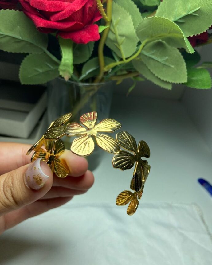 Bracelet manchette FLORA – Image 3