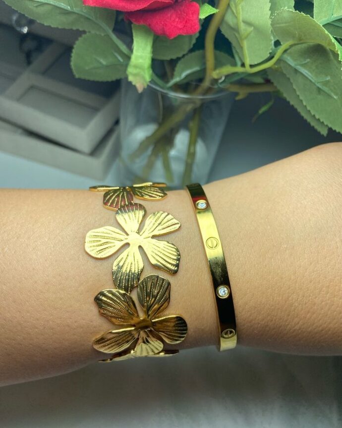 Bracelet manchette FLORA – Image 2